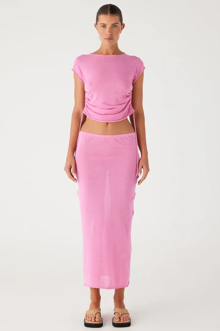 Sea Pink Knit Skirt^Zulu & Zephyr Online