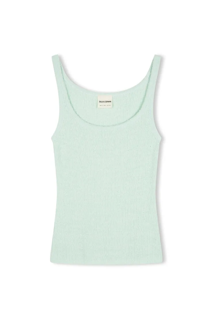 Seaglass Rib Knit Tank^Zulu & Zephyr Sale