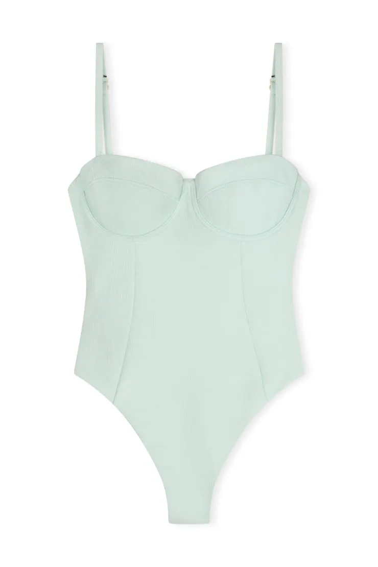 Seaglass Textured Balconette One Piece^Zulu & Zephyr Shop