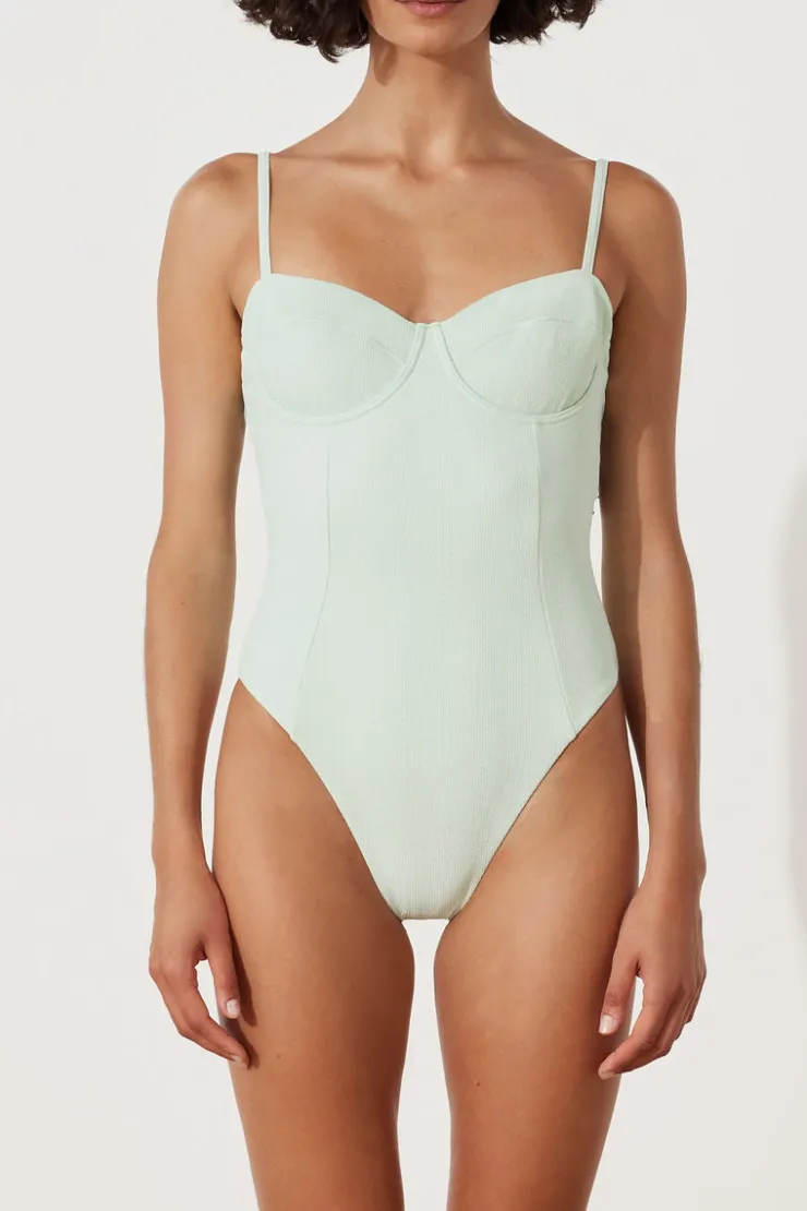 Seaglass Textured Balconette One Piece^Zulu & Zephyr Shop