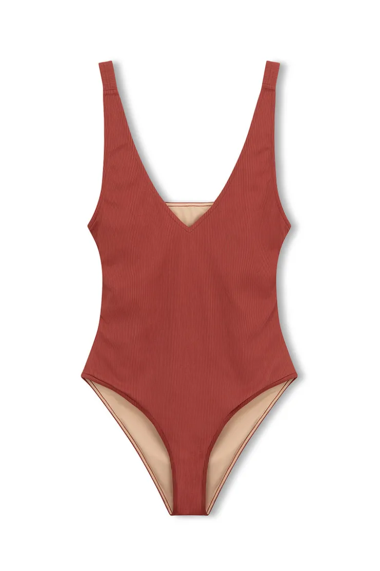 Signature Bikini One Piece - Earth Red^Zulu & Zephyr Cheap