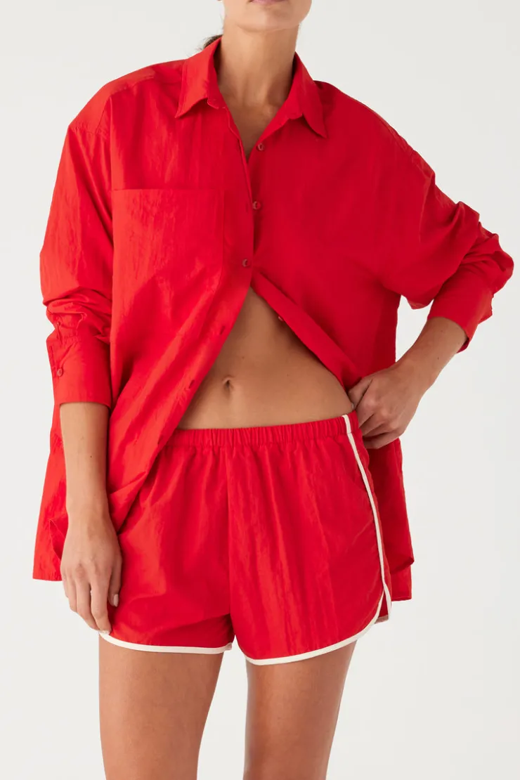 Signature Eco Nylon Retro Short - Chilli Red^Zulu & Zephyr Discount