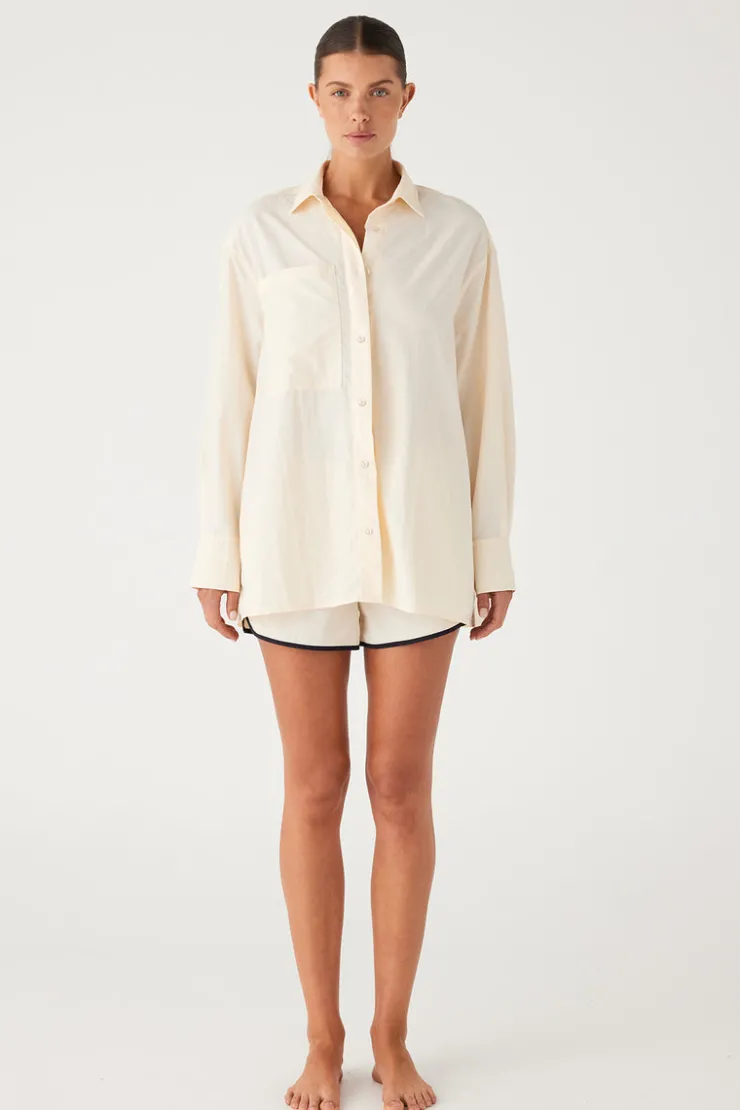 Signature Eco Nylon Surf Shirt - Coconut^Zulu & Zephyr Fashion