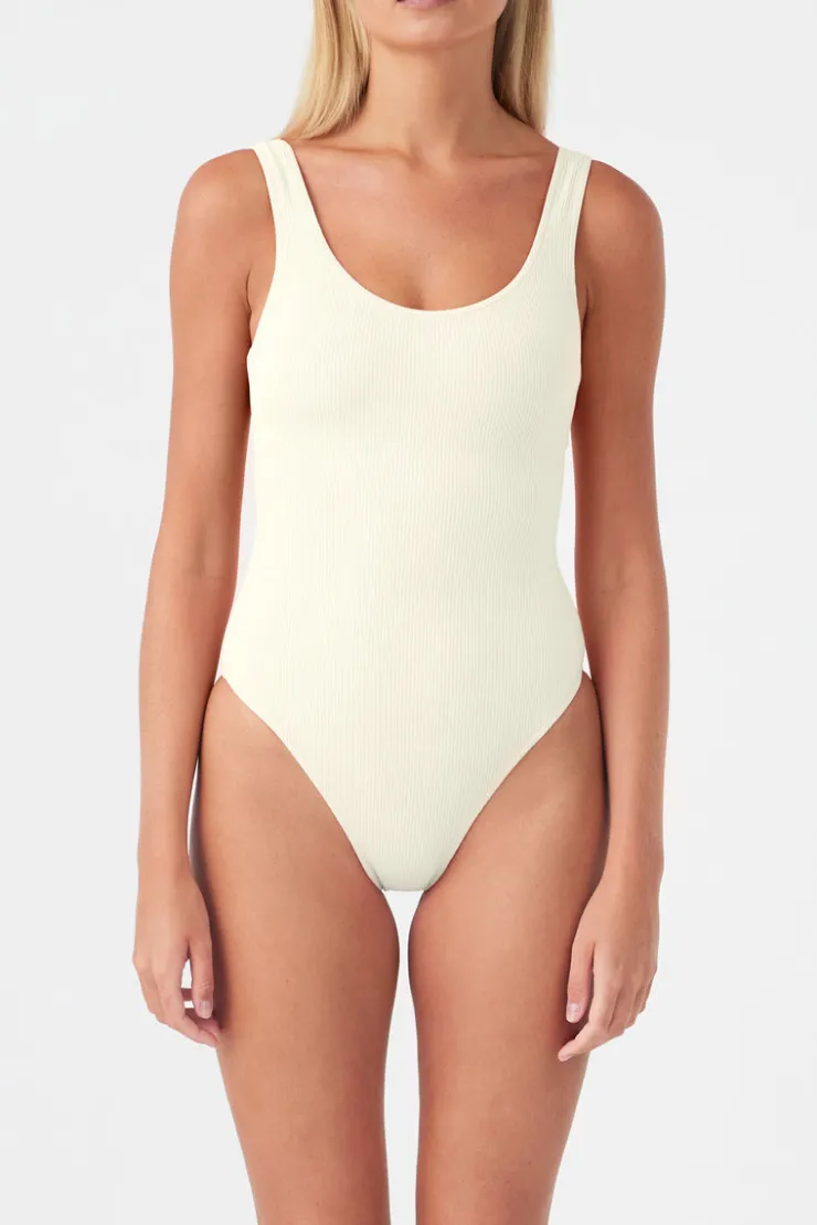 Signature Scooped Back One Piece - Coconut^Zulu & Zephyr Hot