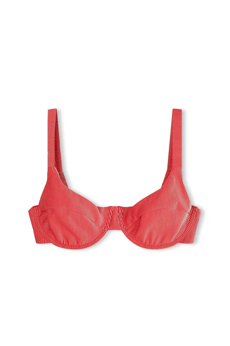 Signature Stripe Adjustable Bra Cup - Chilli Red^Zulu & Zephyr Outlet