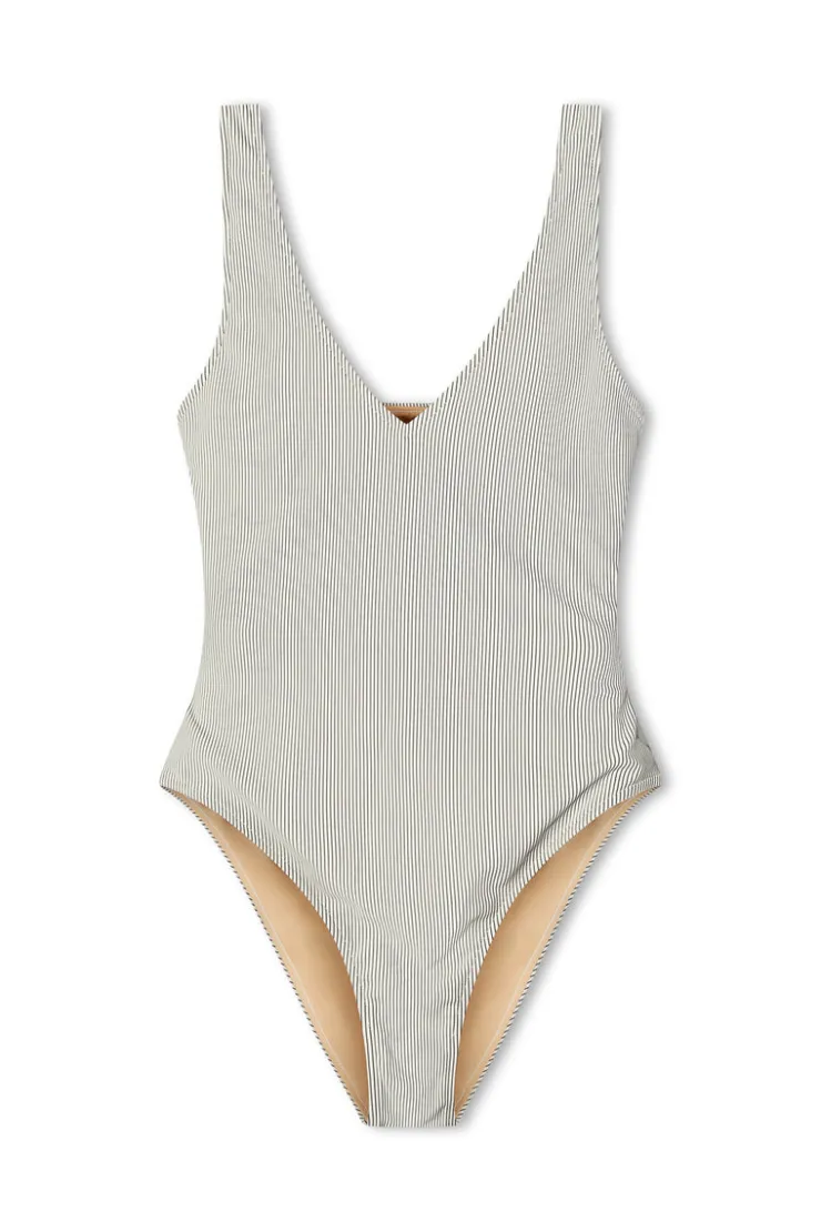 Signature Stripe Bikini One Piece - Coconut^Zulu & Zephyr Outlet