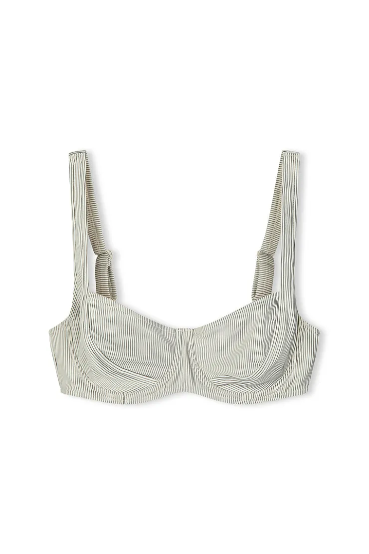 Signature Stripe Bra Cup Top - Coconut^Zulu & Zephyr Fashion