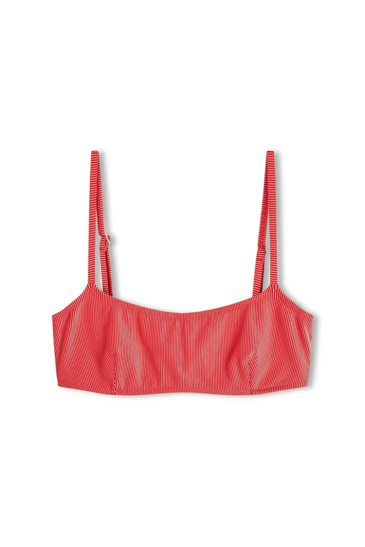 Signature Stripe Bralette Top - Chilli Red^Zulu & Zephyr Online