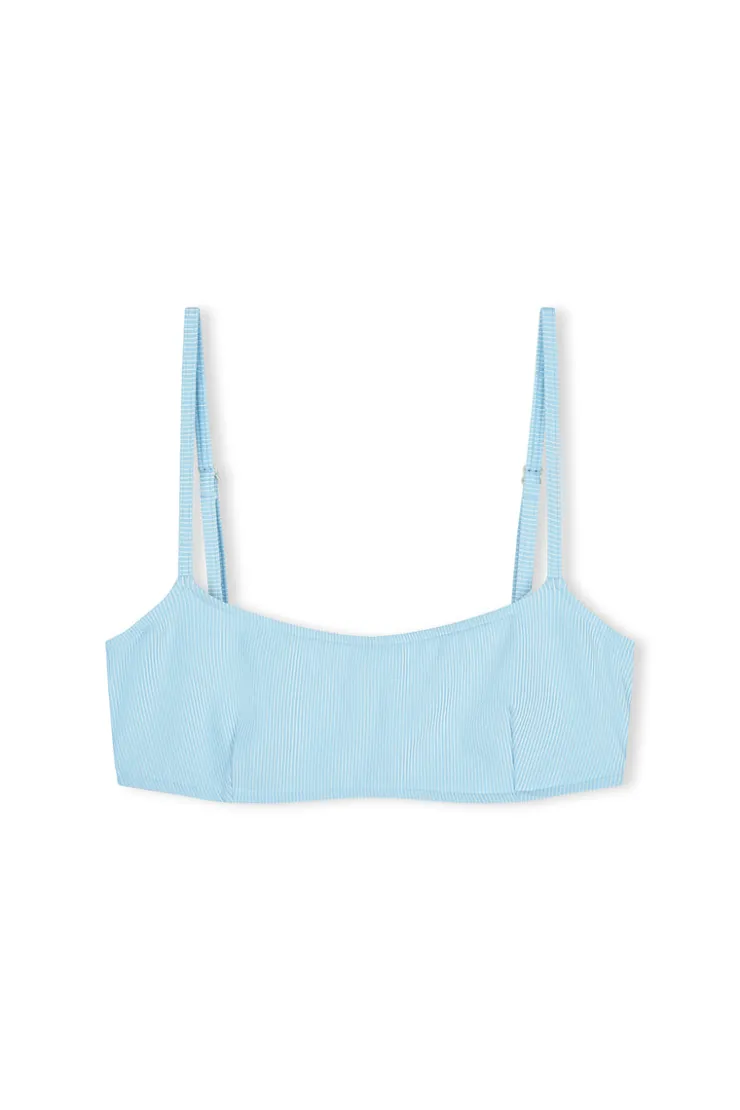 Signature Stripe Bralette Top - Shallow Blue^Zulu & Zephyr Flash Sale