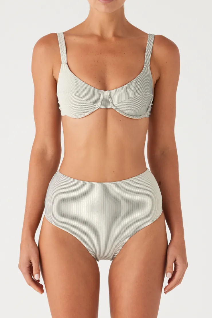 Signature Stripe High Full Brief - Coconut^Zulu & Zephyr Sale