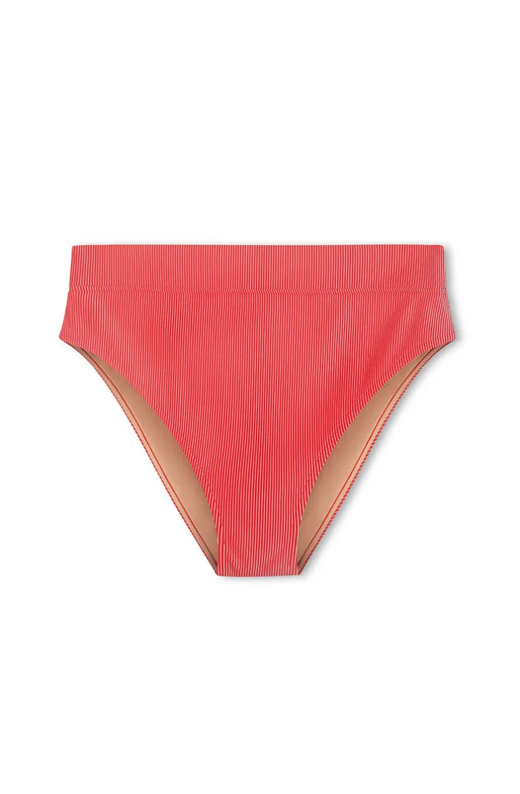 Signature Stripe High Waisted Brief - Chilli Red^Zulu & Zephyr Sale