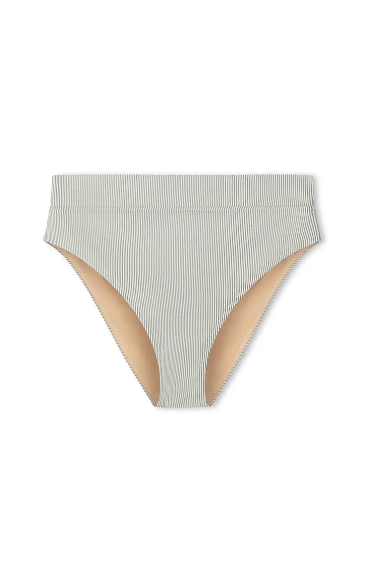 Signature Stripe High Waisted Brief - Coconut^Zulu & Zephyr Flash Sale