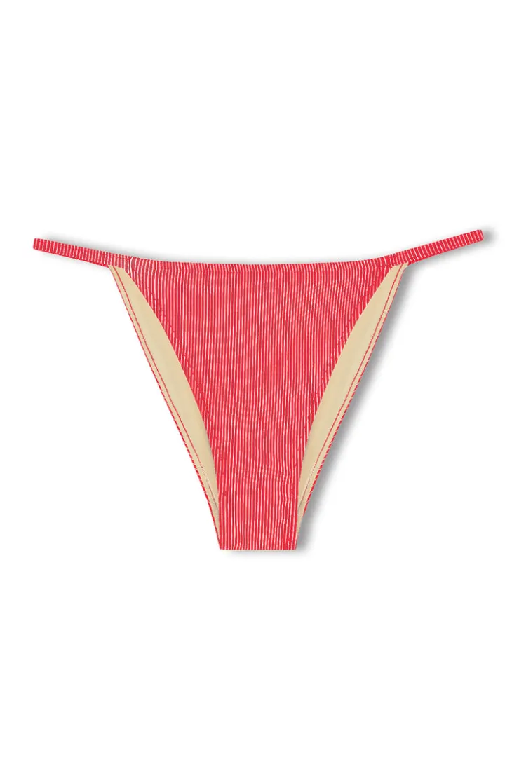 Signature Stripe Hipster String Brief - Chilli Red^Zulu & Zephyr Cheap