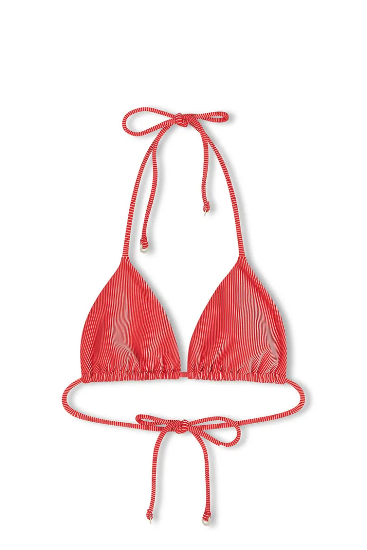 Signature Stripe Tie Triangle Top - Chilli Red^Zulu & Zephyr Cheap