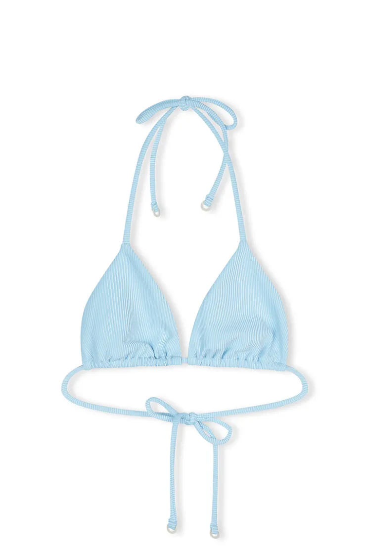 Signature Stripe Tie Triangle Top - Shallow Blue^Zulu & Zephyr Store