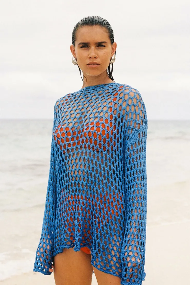 Sky Crochet Knit Top^Zulu & Zephyr Discount