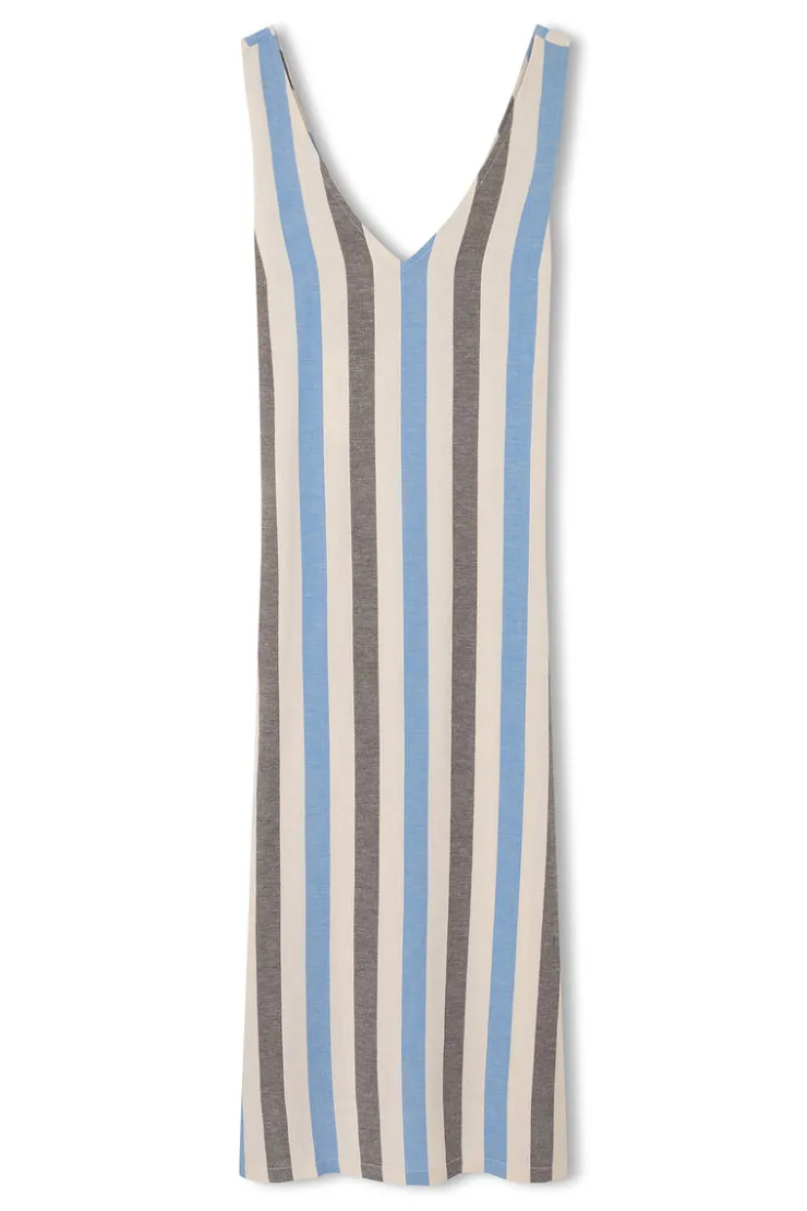 Sky Stripe Organic Cotton Blend Dress^Zulu & Zephyr Store