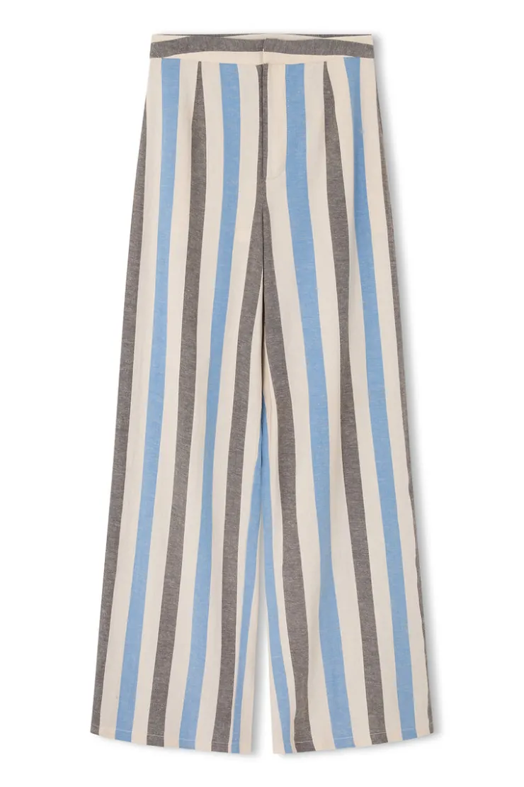 Sky Stripe Organic Cotton Blend Pant^Zulu & Zephyr Online