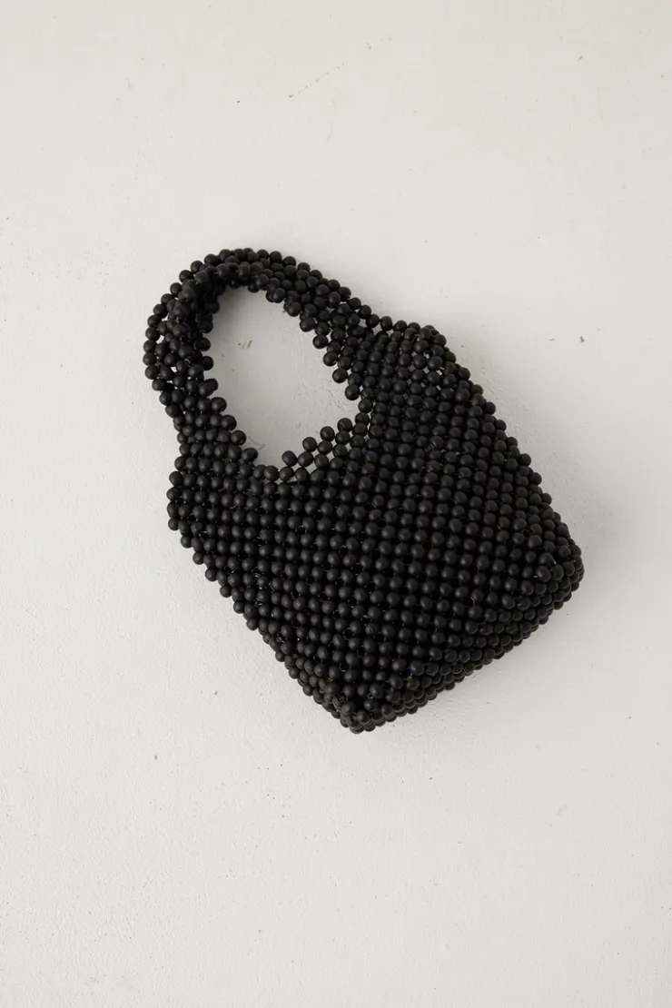Small Beaded Bucket Bag - Black^Zulu & Zephyr Clearance