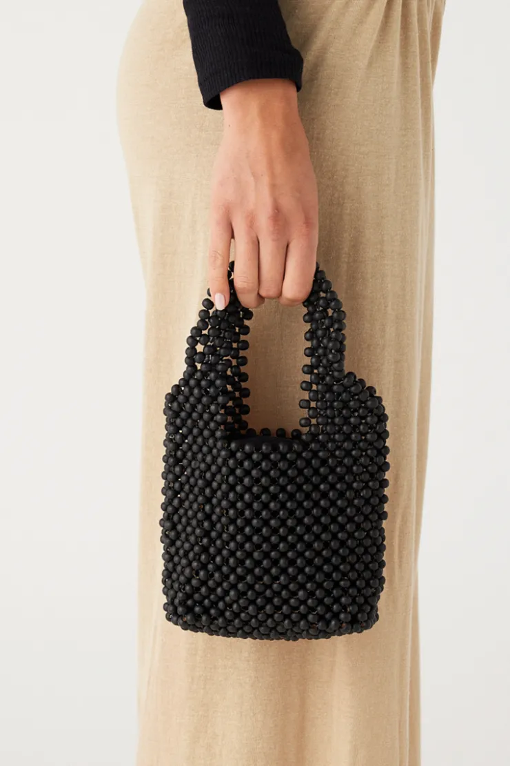 small_beaded_bucket_bag__black_2-1.webp Small Beaded Bucket Bag - Black^Zulu & Zephyr Clearance