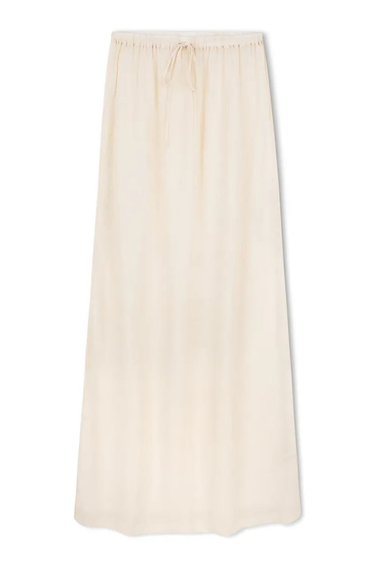 Stone Sheer Textured Maxi Skirt^Zulu & Zephyr Clearance