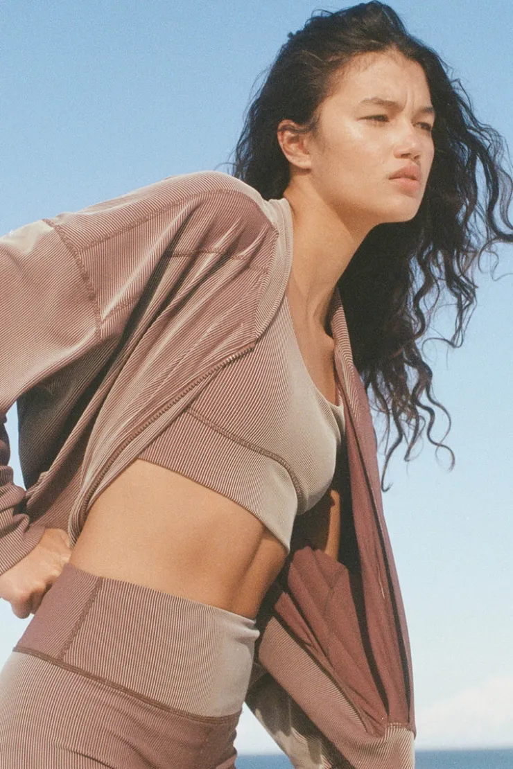 stripe_rib_crop_top__chocolate_2-1.webp Stripe Rib Crop Top - Chocolate^Zulu & Zephyr Store