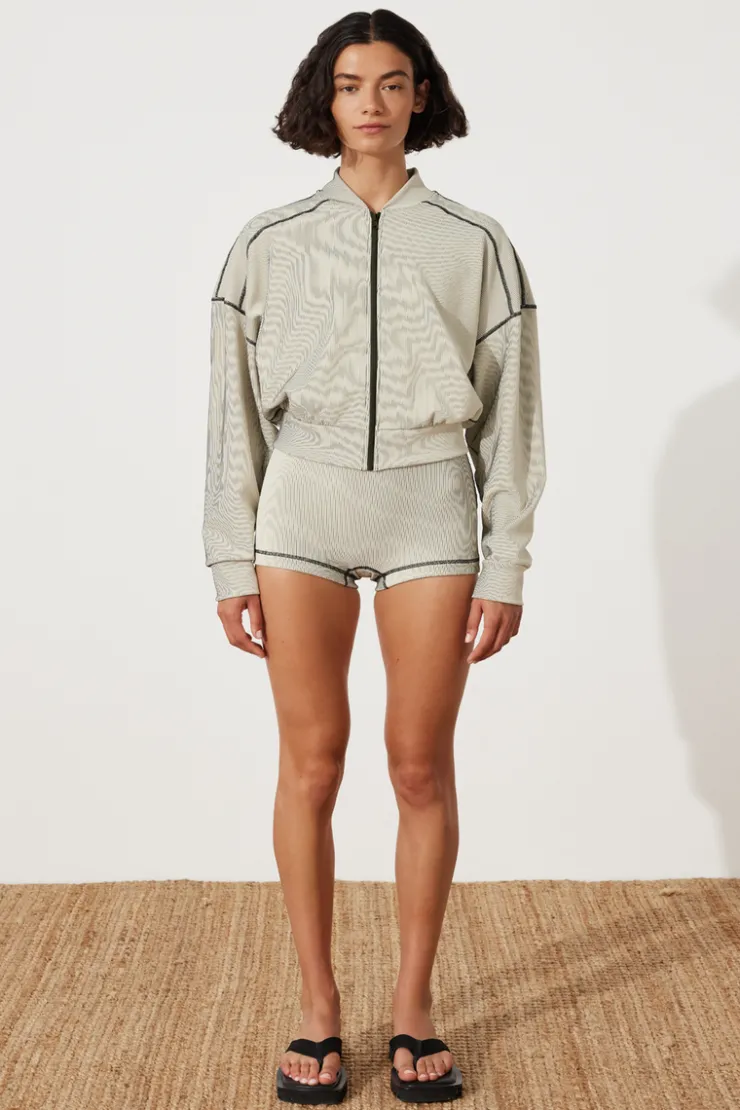 stripe_rib_jacket__coconut_2-1.webp Stripe Rib Jacket - Coconut^Zulu & Zephyr Outlet