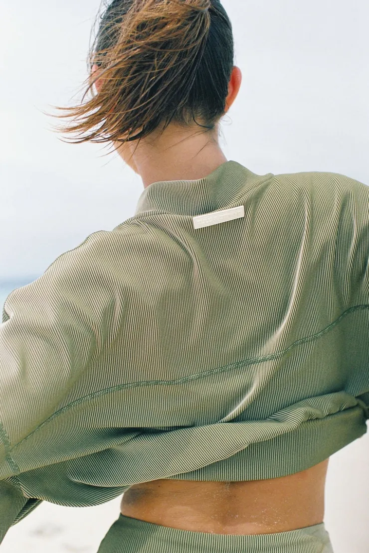 stripe_rib_jacket__olive_2-1.webp Stripe Rib Jacket - Olive^Zulu & Zephyr Online