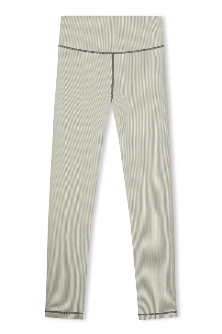 Stripe Rib Legging - Coconut^Zulu & Zephyr Hot
