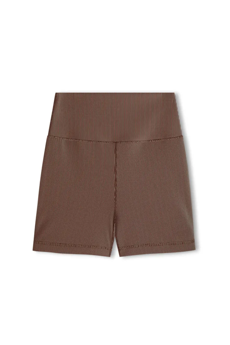 Stripe Rib Short - Chocolate^Zulu & Zephyr Store