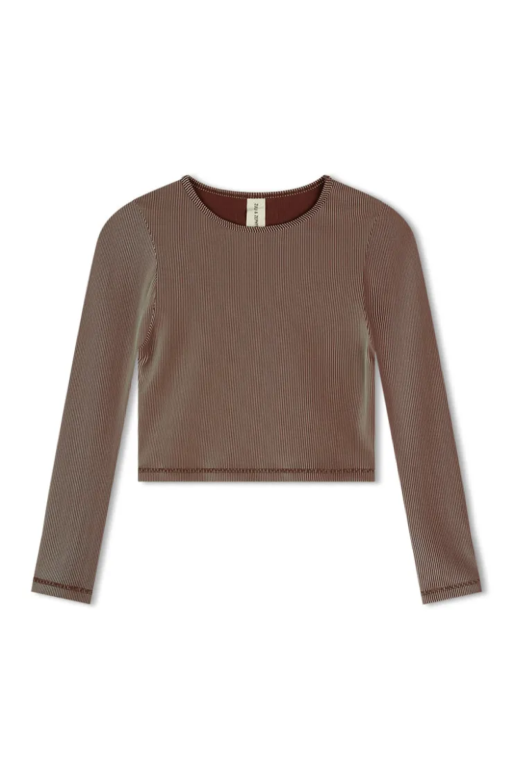 Stripe Rib Top - Chocolate^Zulu & Zephyr Best