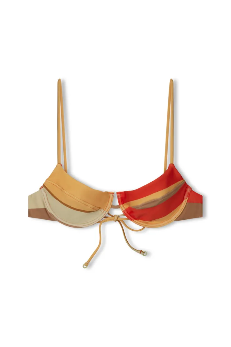 Sun Stripe Tie Balconette Bra Cup^Zulu & Zephyr Cheap