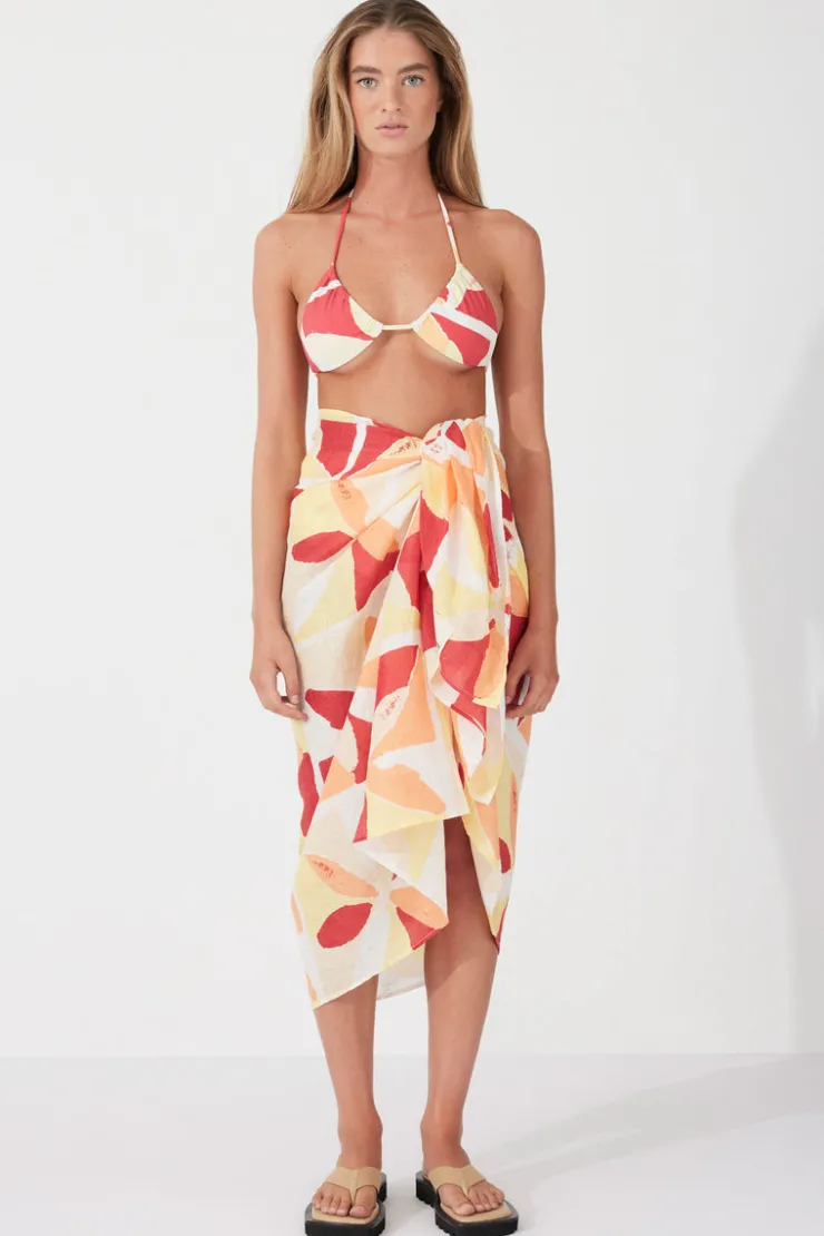 Sunset Tile Linen Pareo^Zulu & Zephyr Online