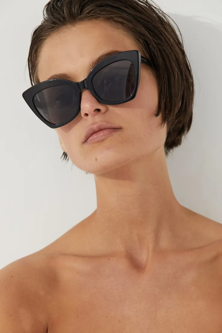 x Local Supply - Cat Eye Sunglasses - Black^Zulu & Zephyr Clearance