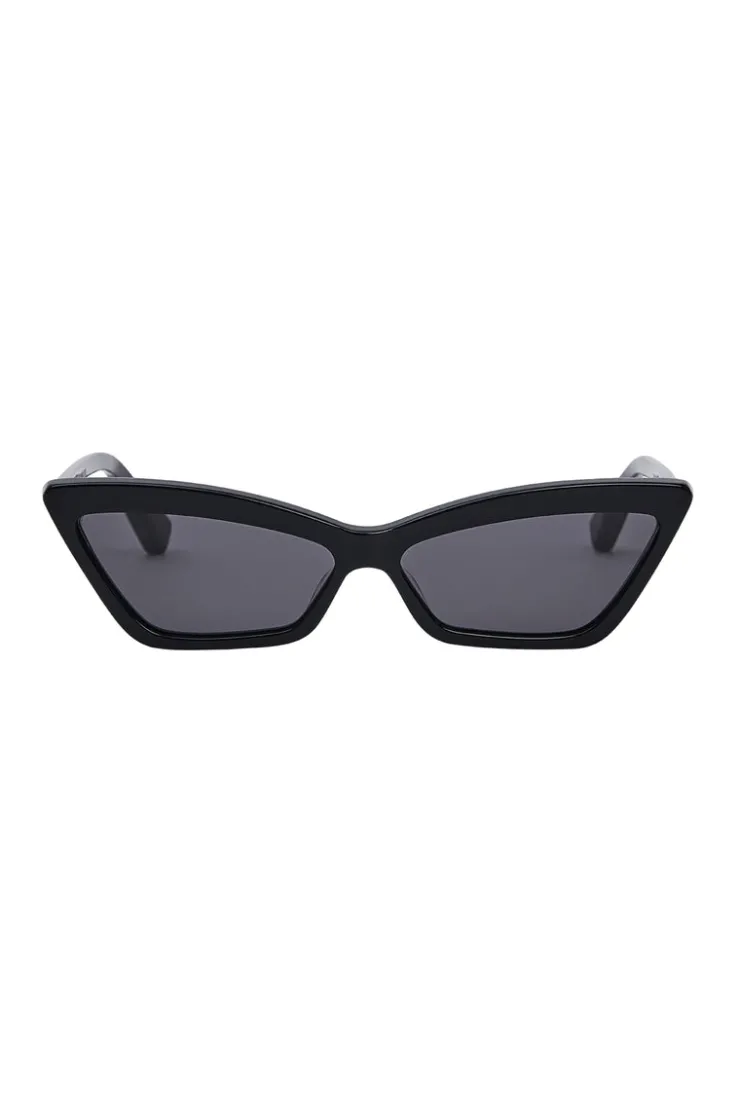 x Local Supply - Slim Cat Eye Sunglasses - Black^Zulu & Zephyr Cheap