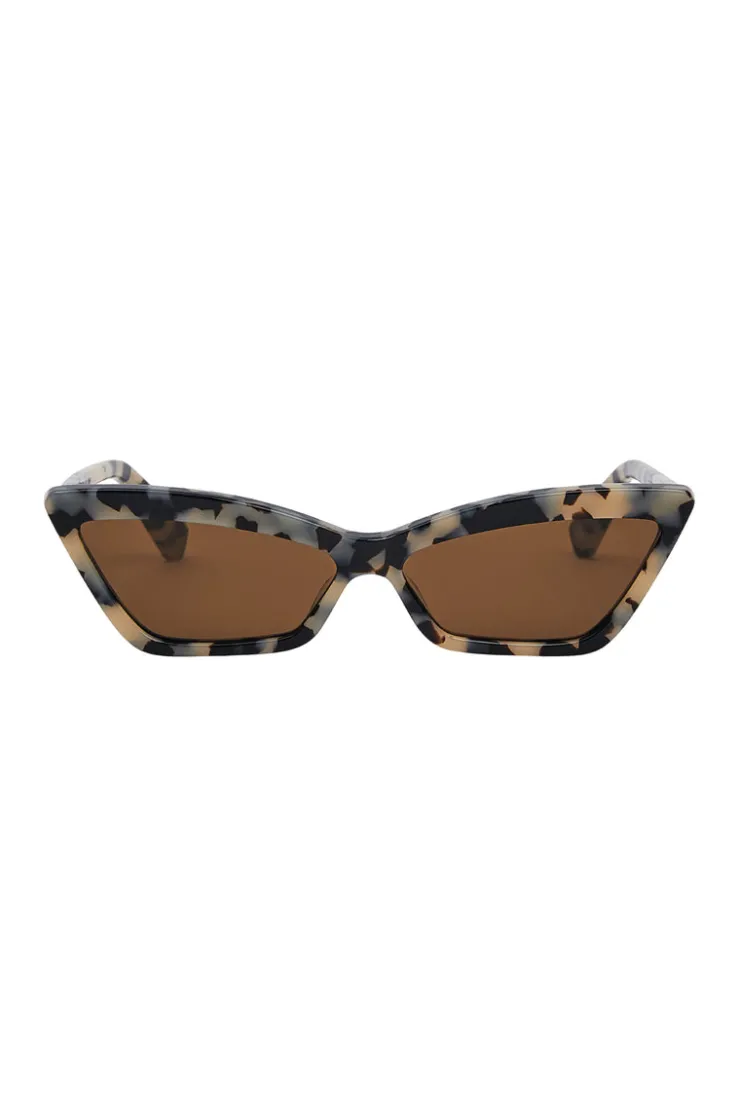 x Local Supply - Slim Cat Eye Sunglasses - Tortoise^Zulu & Zephyr Cheap